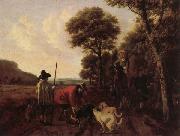 Hunters and Dogs, Ludolf de Jongh